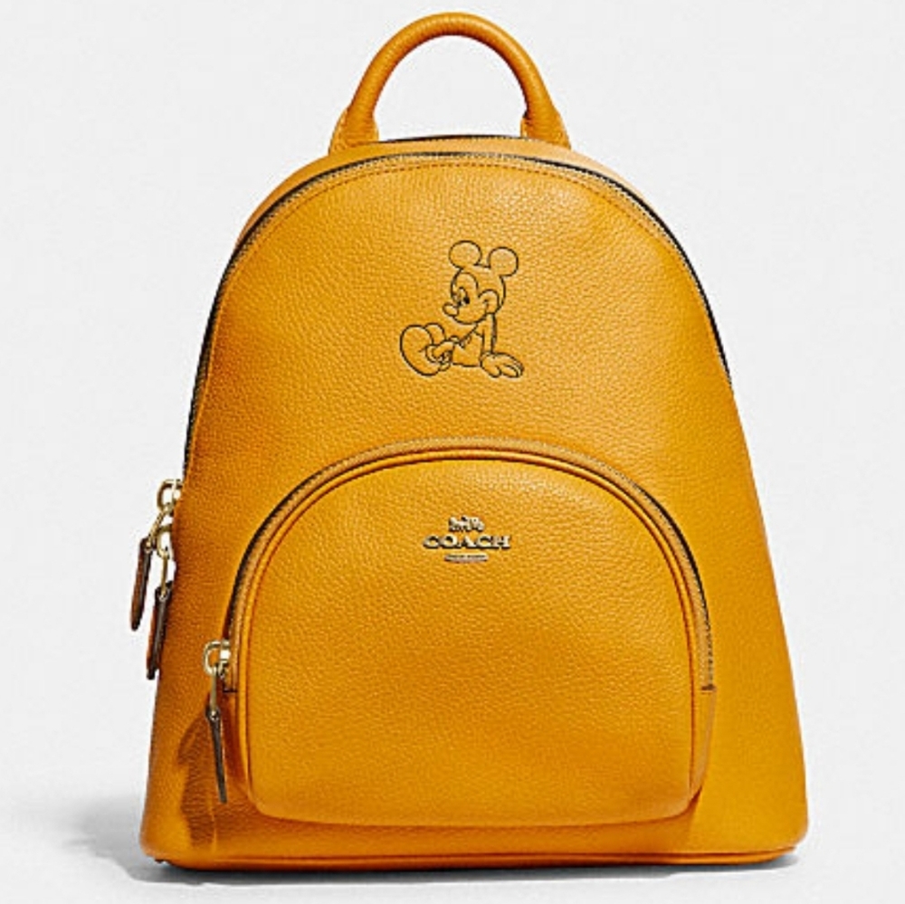 Disney x Coach Carrie Backpack 23 with Mickey Mouse used 1 time no flaws…